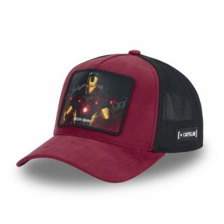 Šiltovka CAPSLAB Marvel Suede Ironman red