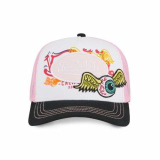 Šiltovka VON DUTCH Pat Pin white/pink