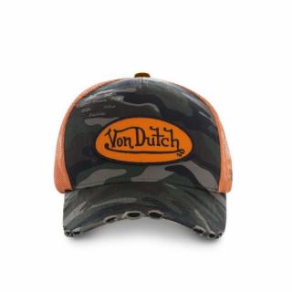 Šiltovka VON DUTCH Ripped Mesh Cap camo