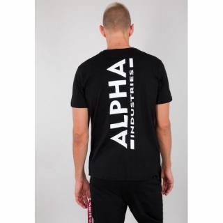 Tričko ALPHA INDUSTRIES Backprint black