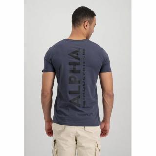 Tričko ALPHA INDUSTRIES Backprint grey