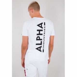 Tričko ALPHA INDUSTRIES Backprint white