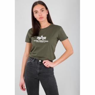Tričko ALPHA INDUSTRIES Basic khaki