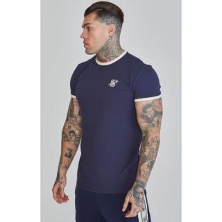 Tričko SIKSILK Ringer Tee navy