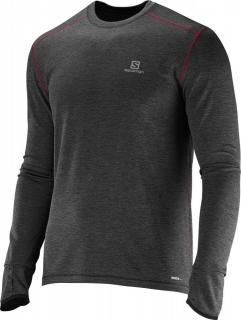 SALOMON SALOMON Park Ls Tee Black, Veľkosť XL