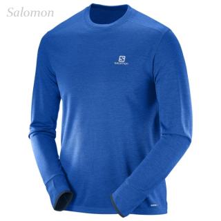 SALOMON SALOMON Park Ls TEE M blue, Veľkosť XL