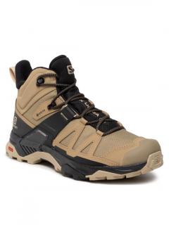 SALOMON SALOMON X ULTRA 4 MID GTX Kelp / Black / Safar béžová / čierna, Veľkosť UK 8,5