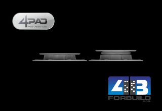 4PAD EASY E1 - terč pod dlažbu nastaviteľný ( 28 - 36 mm)