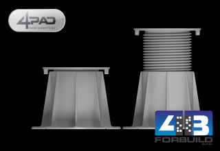 4PAD EASY E5 - terč pod dlažbu nastaviteľný ( 135 - 225 mm)