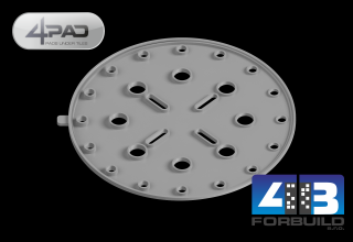 4PAD EASY  S2 -  spádová 2% podložka pod terče 4PAD EASY