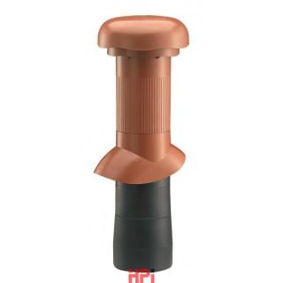 Dlhá odvetr. rúra Venduct® priemer 100mm s odvodom kondenzátu - Hnedá