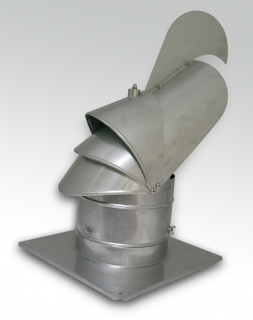 Komínová turbína - hlavica FORVENT SOLID TOP + 180 ( nerezová ) 0,8mm