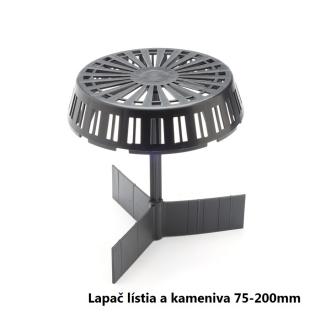 LAPAČ KAMENIVA - Plastový lapač kameniva pre vpuste s priemerom od 75 do 200mm