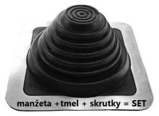 Prestupová manžeta MASTER FLASH Standard SET typ 4, ø 70 - 177mm (Tesniaca manžetaMASTER FLASH Standard SET uzatvorená z EPDM materiálu so štvorcovou základňou. Vhodné pre priemery 70 - 177 mm. SET tvorí manžeta, tmel a potrebné množstvo vhodných skruetie