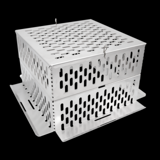 TOPWET - Hliník. šachta s poklopom TWZ AL100, pre strešné a sanačné vpuste TOPWET (TOPWET - TWZ AL 300x300x100 výška 100mm. Hliníková šachta z poklopom, pre strešné a sanačné vpuste TOPWET, pre strechy so štrkom)