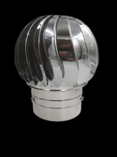 Ventilačná a komínova turbína 4VENT - FORVENT EASY 250 ( nerezová ) (Nerezová ventilačná a komínova turbína  4VENT - FORVENT EASY 250 , s odnímateľnou hlavicou pre revíziu a údržbu potrubia. Turbína je bez základne a je vhodná aj do agresívneho prostredia