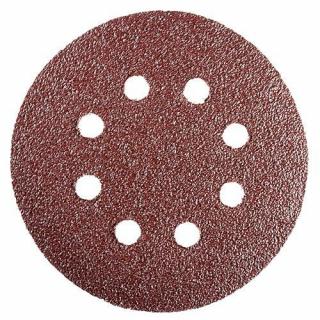 Výsek KONNER D38 125 mm, P100, 8 dier, brúsny, okrúhly, bal. 10 ks | Worcraft