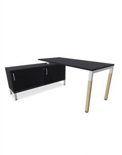 CS5040 Písací stôl 4-L LWM 180 cm so skrinkou