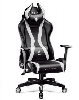 Diablo Chairs - Herné kreslo Diablo X-Horn 2.0 King Size: čierno-biele