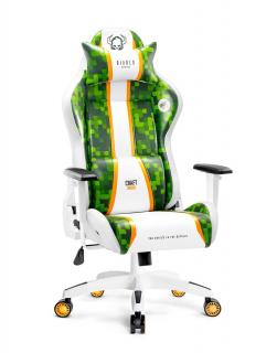 Diablo Chairs - Herné kreslo Diablo X-One 2.0 Normal: Craft Edition bielo-zelené