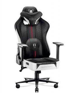 Diablo Chairs - Herné kreslo Diablo X-Player 2.0 Normal: bielo-čierne