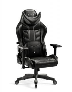 Diablo Chairs - Herné kreslo Diablo X-Ray King: čierno-sivé