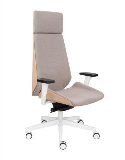 Grospol - Kancelárske kreslo Moon Wood HD White