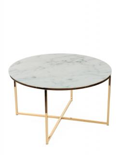 Konferenčný stolík Alisma white / golden