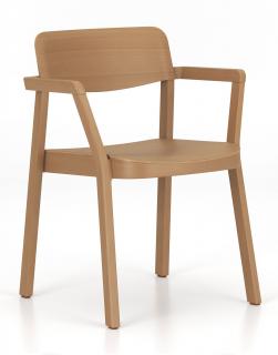 Nowy Styl - Drevená stolička Embla 4LA LB W