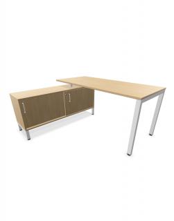 Písací stôl CS5040 4-L 180 cm so sideboardom
