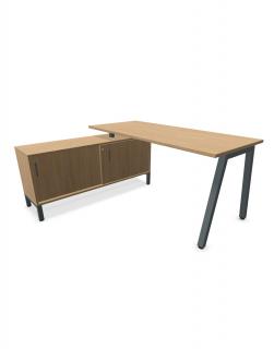 Písací stôl CS5040 A-L 160 cm so sideboardom