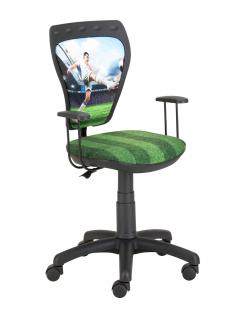 Stolička Ministyle Black Futbalista