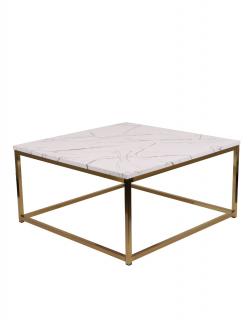 stoličky24.sk - Konferenčný stolík Prado white/gold