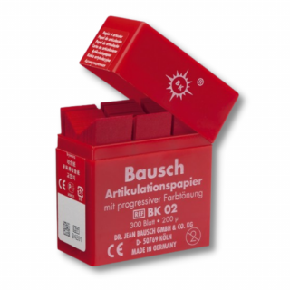Bausch artikulačný papier I-200 µm (pásik) Červená