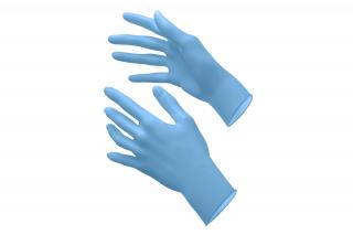 Nitrilové rukavice TOP TOUCH PLUS NITRILE ULTRASOFT ľadová modrá S