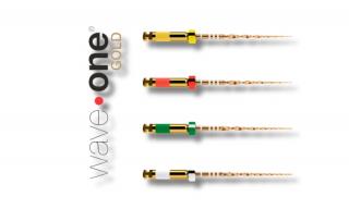 WaveOne Gold - rotačné nástroje Medium, 25mm (3) - zelená