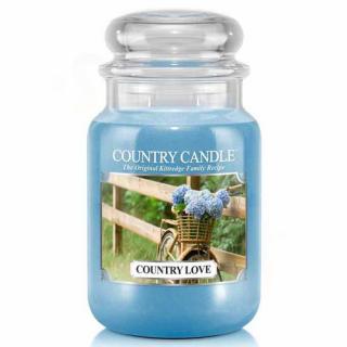 Country Candle Veľká voňavá sviečka v krajine Láska 652G