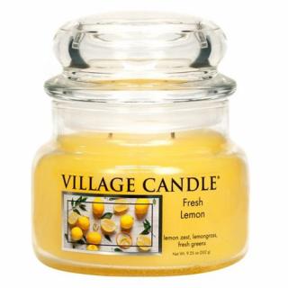 Village Candle Malá voňavá sviečka v čerstvej citróne 262g