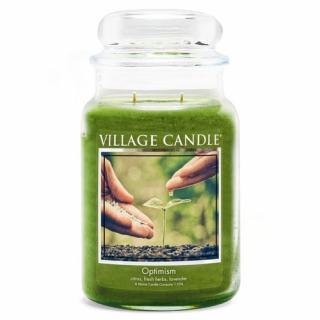 Village Candle Veľká voňavá sviečka v optimizme skla 645G - optimizmus