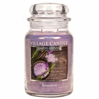 Village Candle Veľká voňavá sviečka v sklenenej relaxácii 645G