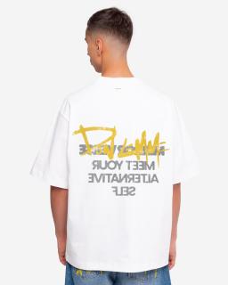 Pánske oversized triko Reflecta - white Veľkosť: XL