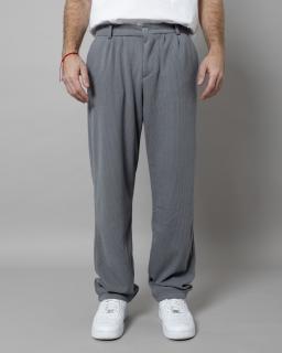 Sivé elegantné nohavice VIBRANT Veľkosť: L