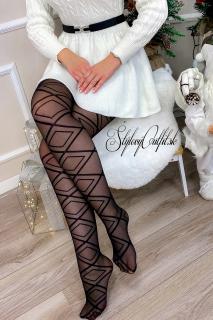 Dizajnové silonky ELEGANCE ❤ S/M