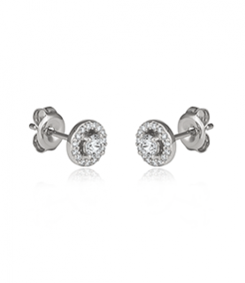 Briliantové náušnice z bieleho zlata 00327-1255F 0,30ct