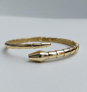 Náramok SNAKE zo žltého zlata V066z