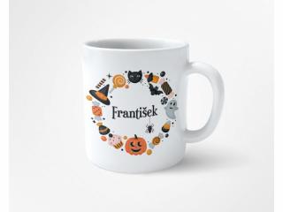 Halloweenský hrnek se jménem