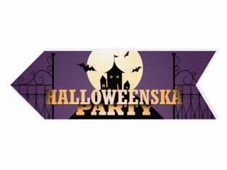 Halloweenský ukazatel hrad - doprava