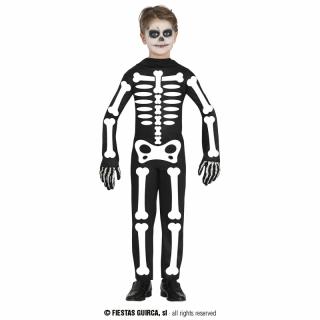 Kostra dětský kostým - věk 3 - 4 roky - 95 - 115 cm