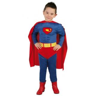 Kostým Superboy - věk 7 - 9 roků - 125 - 135 cm