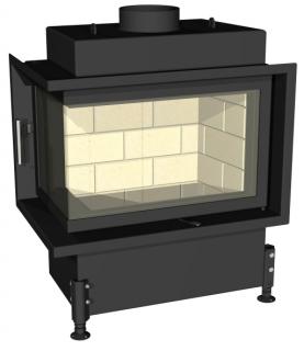 Kobok EKO R90-S/400L 60 LD2, 600/450 SET  rohové presklenie - dvierka (jednokrídlové)  - otvárané do strany